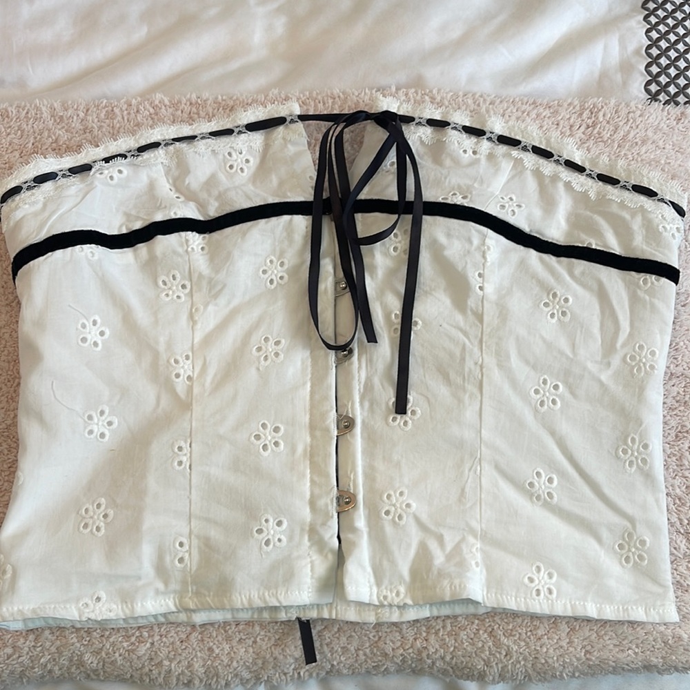Strapless corset top